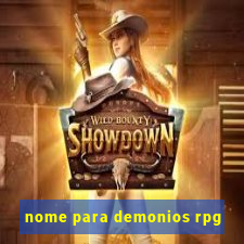 nome para demonios rpg